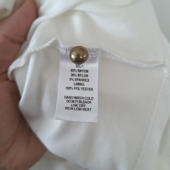 Lulu's Delightful Surprise Ivory Skater Dress  Small - Picture 9 of 11